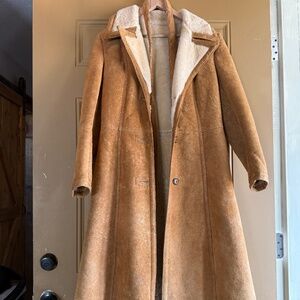 Custom made Buckskin Ankle Length Jacket: XS